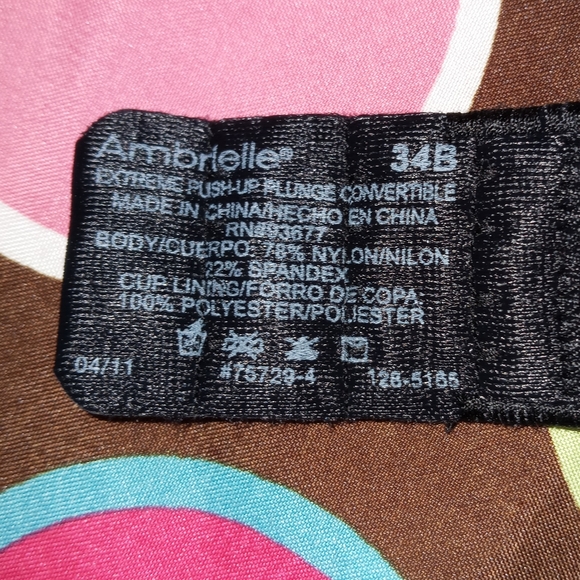 NWOT. Ambrielle multi way convertible bra. Size 34 B. - Picture 6 of 7